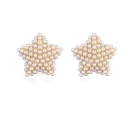 Earrings Stud Women Jewellery Jewelry Pearl Dome Drop 8 Row Sweet 1 Pair Show Your Beauty Versatile Fashion Exquisite Starg