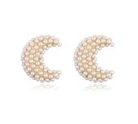 Earrings Stud Women Jewellery Jewelry Pearl Dome Drop 8 Row Sweet 1 Pair Show Your Beauty Versatile Fashion Exquisite Moong