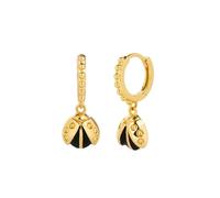Earrings Stud Women Jewellery Jewelry Round Smiley Face Hollow For Fashion Happiness Pendant Party Accessories W0445-Black