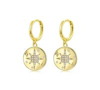 Earrings Stud Women Jewellery Jewelry Round Smiley Face Hollow For Fashion Happiness Pendant Party Accessories W0451