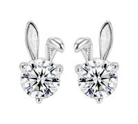 Earrings Synthetic Opal Star Stud Earrings Petite Earrings Women Earrings Jewelry For Sensitive Ears Earrings Set for Girls (Silver, One Size)