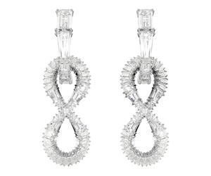 Earrings Unisex Hyperbola Infinity White Rhodium-plated 5679793 - female - Swarovski - Earrings - Gray - ONE SIZE - Accessories ONE SIZE