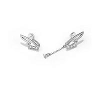 Earrings White Wings Crystal Eardrop Clip On Earrings For Women Without Piercing Fine Jewerlry