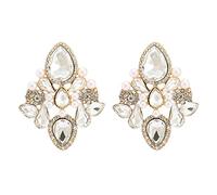 Earrings with Female nut Lock, Geometric Jewelry, Rock Style