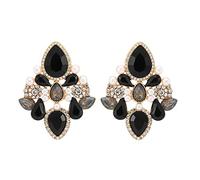 Earrings with Female nut Lock, Geometric Jewelry, Rock Style