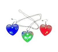 Earrings with Pendant | Versatile Retro USB Charging | Set of Necklace and Luminous Drop Earrings for Birthdays, Weddings, Parties, Meetings Bars Mothers Sisters, Se référer au descriptif, refer to