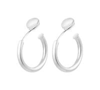 Earrings Women's Accessories Jewelry Clip On Earrings For Women Gold Plated Non Pierced Hoop Clip On Hoops For Non Pierced Ears Gold And Small Heart Hoop (B # 1, One Size)