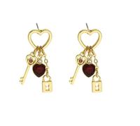earringsWildOath Heart Earrings for Women, Cubic Zirconia Stud Earrings, Zinc Alloy Love Earrings, Hypoallergenic Gift for Her