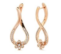 EarringWomen Stud Hoop Geometric Flower Big Fashion Rose color Natural Long Drop Earring Vintage