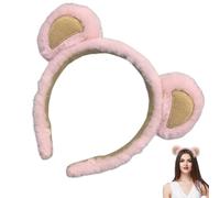 Ears Headband - Soft Bear Ears Headband for Makeup & Face Care | Elastic Headbands with Our Ear for Spa, Shower, Women & Girls