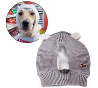 Ears Protects 3050 From Dog Large Head Dogs Winter Dog's Knitted Kg) With Pretty Hat Cold For Normal Suitable And (About Winter Dog Pet Supplies Hats for Small Dogs (Grey, One Size)