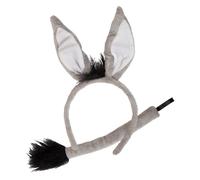 Ears & Tail Set Kids Farm Animals Fancy Dress Pets - Mouse