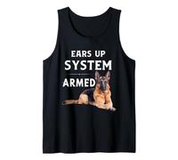 Ears Up System Armed Dog Lover Gift Animal German Shepherd Tank Top
