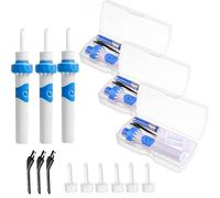 Earsavvy Ear Wax Removal Tool, Ear Cleaning Kit Smart Earwax Remover Tool with Replaceable Tips, Electric Vacuum Ear Cleaner with 2 PCS Silicone Replacement Heads (3 pcs)