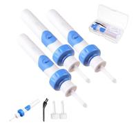 Earsavvy Ear Wax Removal Tool, Ear Savvy Vacuum, Silicone Earwax Removal Tools, Cordless EarSavvy - Gentle and Powerful Ear Wax Removal Kit, with 2 Replacement Heads(Without Battery) (3 Set)