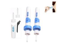 Earsavvy Ear Wax Removal Tool, Ear Wax Removal, Ears Savvy Vacuum Ears Cleaner Suction, Gentle Power Suction Motorised Cleaner Head, with 2 Soft Replacement Heads (2pcs)