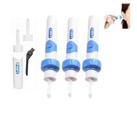 Earsavvy Ear Wax Removal Tool, Ear Wax Removal, Ears Savvy Vacuum Ears Cleaner Suction, Gentle Power Suction Motorised Cleaner Head, with 2 Soft Replacement Heads (3pcs)