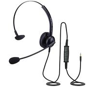 eartec office Compatible Headset for Yealink SIP W53P W53H W56P W56H W60P Dect Wireless Handset Great headset for mobile device connects direct EAR308 QD007 4 Pole Jack Lead
