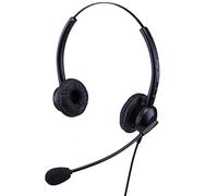 eartec office Double Ear Headset for Fanvil X3G IP, X3S IP, X4 IP, X5S IP, X6 IP Phones + FREE RJ9 Lead - QD002 (P)