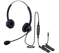 eartec office Double Ear Headset for ShoreTel IP100 IP115 IP210 IP212K IP230 IP265 Telephones Noise Cancelling Mic FREE RJ9 Lead - QD002P EAR308D
