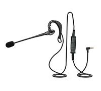 eartec office Headset for Gigaset SL37H, SL44, SL56, SL750H & SL910H DECT Handset In-the-ear headset, great headset for home, work & contact centre 2.5ml Jack Lead - EAR200 + QD011