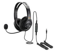 eartec office Headset for HP Poly Edge E500 E400 E300 E100/E200 Edge IP Phone Light Weight All Day Comfort HD Sound Noise Cancelling Mic - QD002P (EAR250D)