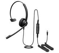 eartec office Headset for HP Poly Edge V200 V250 V400 V450 V650 V800 V850 PLUS IP Phone Light Weight All Day Comfort HD Sound Noise Cancelling Mic - QD002P (EAR200)