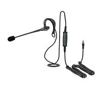 eartec office Headset for Polycom VVX 600, VVX 601, VVX 1500, VVX150, VVX 250, VVX 350 & VVX 450 VoiPIn-the-ear headset, great headset for home, work & contact centre - EAR200 + QD002 (P)