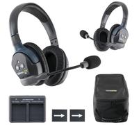 EARTEC UL2D Ultralite HD Wireless Intercom Headset System, 2-Person Full Duplex Communication, Dual Ear, Up to 1000ft Range - Professional-Grade, U.S. Company
