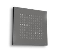 Earth 45 Steel Series Wall Clock / Timepiece German QLOCKTWO - 4250605869939