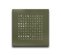 Earth 90 Steel Series Wall Clock / Timepiece English QLOCKTWO - 4250605874841