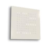 Earth 90 Steel Series Wall Clock / Timepiece French QLOCKTWO - 4250605843342