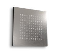 Earth 90 Steel Series Wall Clock / Timepiece French QLOCKTWO - 4250605849696