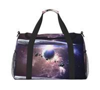 Earth and Moon Hand Travel Bag â€“ Durable Carry-On Luggage Weekend Bag, Travel Tote Luggage Bag, Travel Vacation Bag, Trip Bag, Portable Bag, Travel Gear Carryall Bag