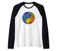 Earth and Sky Yin Yang Raglan Baseball Tee