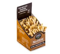 Earth Animal No Hide Dog Chews Natural Long Lasting Dental Sticks for Small Dogs Training Treat Gift - Venison, 90 Stix Display Box