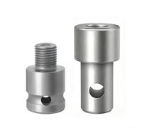 Earth Auger Adapter Tool with 4 Interface Types for Electric Drill and for Impact Wrench Hammer Machine,Round and Hex Handles for Efficient Soil Drilling(D)