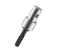 Earth Auger Drill Adapter for 1/2" SDS Plus Corded Cordless Drill, Chrome Steel Garden Earth Drill Adapter Connect to 4"/ 6" Earth Auger Drill Bits