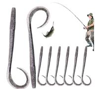 Earth Baits | Realistic Soft Bait 25cm with Lures for Fish - Reusable Hooks for Carp and Pole with Imitation Swimming and Texture