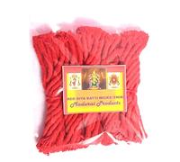 Earth Best Red Batti Long Cotton Wicks or Diya Batti Navratri Special Jyot Batti Pack (Red Colour) Length 5 cm X Height 5 cm X Width 1CM.