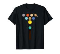Earth Billiard Ball Strucking Planets Funny Pool T-Shirt