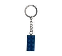 LEGO Classic Earth Blue 2 x 4 Brick Keyring 854237
