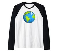 Earth Bowling Ball. Earth Day Favors. Funny Earth Day Raglan Baseball Tee