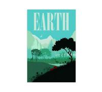Earth Chess Game Poster Canvas Poster Wall Art Decor Print Picture Paintings for Living Room Bedroom Decoration 24x36inch(60x90cm)