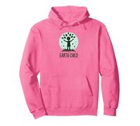 Earth Child Eco-Friendly Nature Lover Pullover Hoodie, Adult Unisex, Bright Pink, M