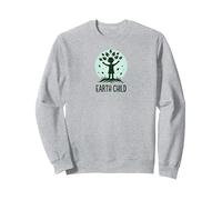 Earth Child Eco-Friendly Nature Lover Sweatshirt, Adult Unisex, Heather Grey, L