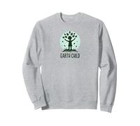 Earth Child Eco-Friendly Nature Lover Sweatshirt, Adult Unisex, Heather Grey, S