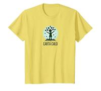 Earth Child Eco-Friendly Nature Lover T-Shirt, Kids, Lemon, 10 Years