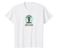 Earth Child Eco-Friendly Nature Lover T-Shirt, Kids, White, 12 Years