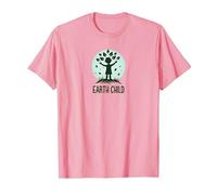 Earth Child Eco-Friendly Nature Lover T-Shirt, Men, Pink, S